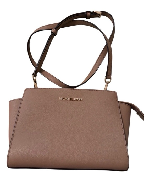 Michael Kors Handbags - Michael Kors Selma Large Saffiano Leather Crossbody Taupe -NWT & Dust Bag